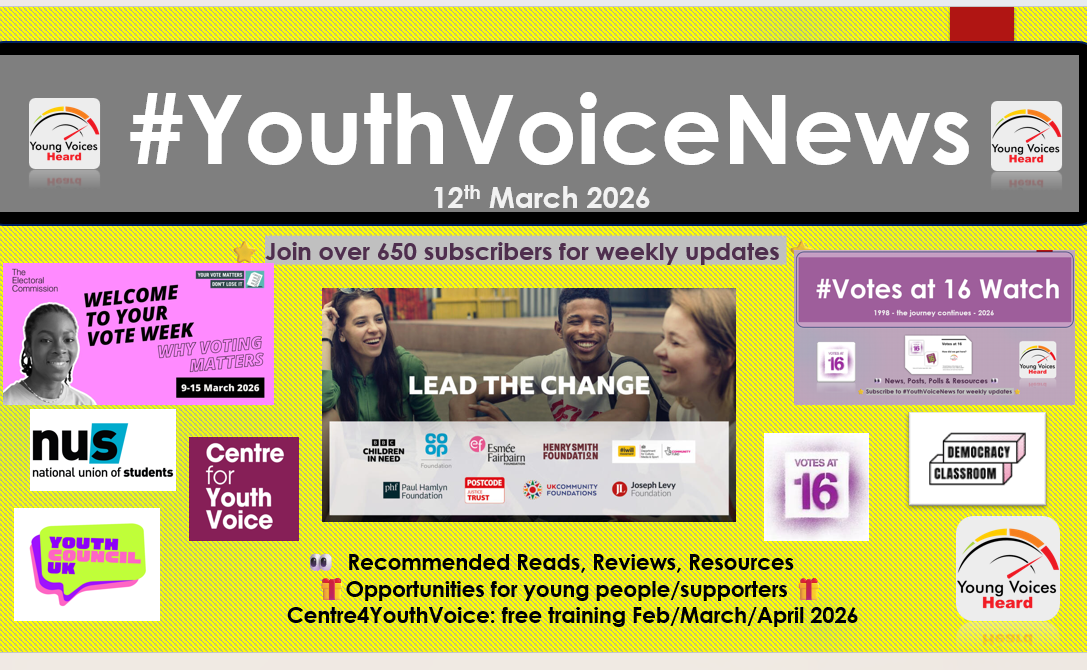 #YouthVoiceNews 11th March - YOUNG VOICES HEARD / YOUTH VOICE NEWS