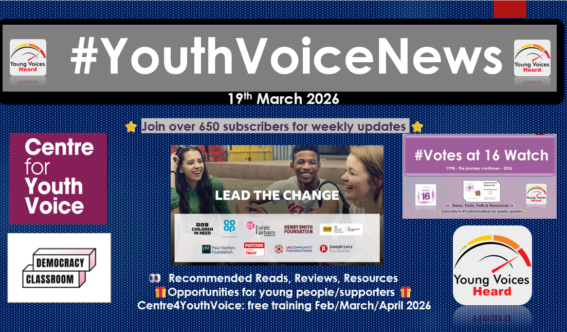 #YouthVoiceNews 18th March - YOUNG VOICES HEARD / YOUTH VOICE NEWS