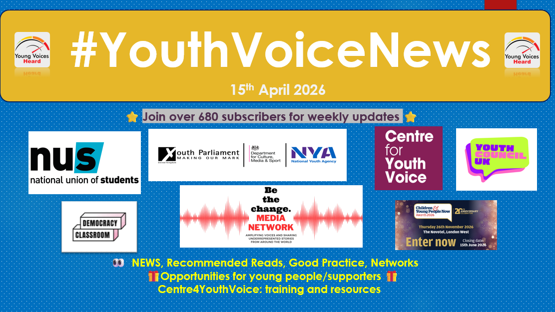 #YouthVoiceNews 15th April - YOUNG VOICES HEARD / YOUTH VOICE NEWS